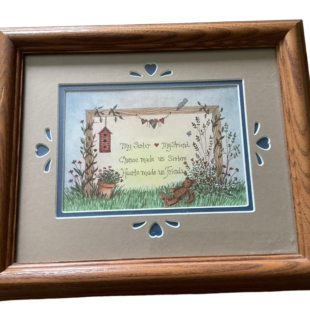 Sister framed picture